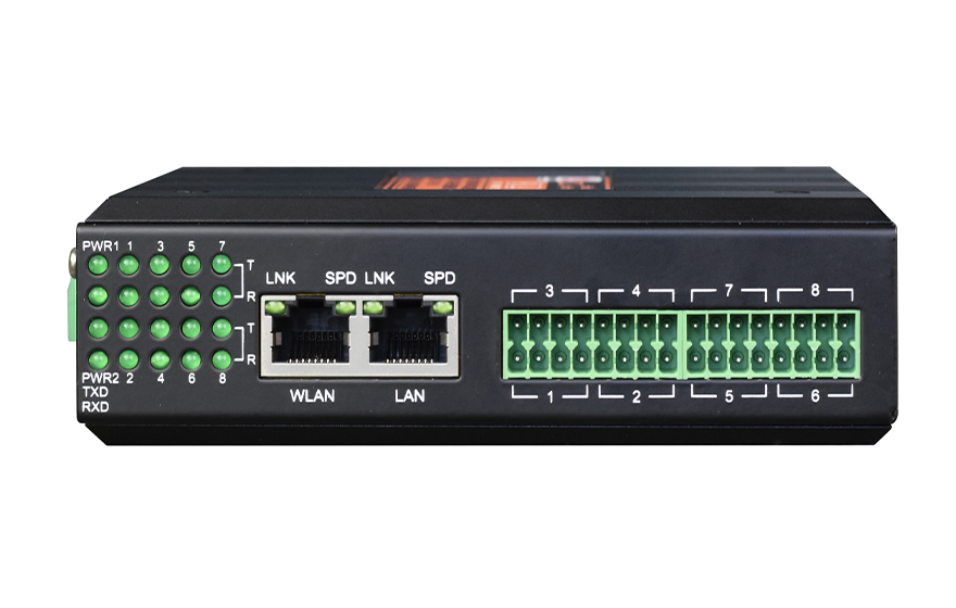 飛暢科技-工業(yè)軌式1-16路DI/DO/AI/AO 服務(wù)器 (帶